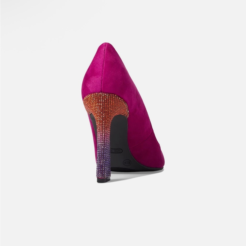 Woman's Nine West | Elegant Tunips Fuchsia Heels/Pumps Size 9M - Picture 10 of 15